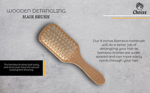 Natural Wooden Detangling Hair Brush - earth lovin