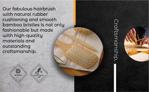 Natural Wooden Detangling Hair Brush - earth lovin