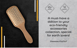 Natural Wooden Detangling Hair Brush - earth lovin