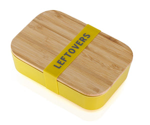 Leftovers Bamboo Lunch Box in Vivid Yellow | Eco-Friendly and Practical - earth lovin