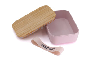 Take Out Bamboo Lunch Box in Blush Pink | Eco-Friendly and Sustainable - earth lovin