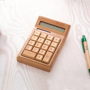 Solar Power Bamboo Calculator - earth lovin