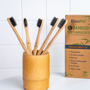 Bamboo Toothbrush Set 5-Pack - earth lovin