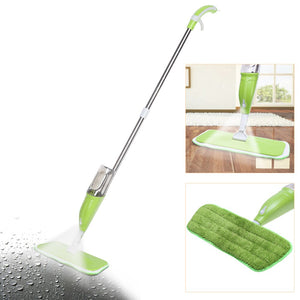 Hand Push Spray Water Mop with Microfiber Cloth - earth lovin