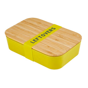 Leftovers Bamboo Lunch Box in Vivid Yellow | Eco-Friendly and Practical - earth lovin