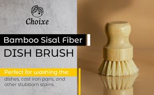 Bamboo Sisal Fiber Dish Brush - earth lovin