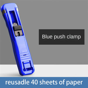 Mini Traceless Reusable Hand Clamp Push Stapler - earth lovin