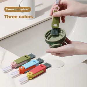 3 In 1 Multifunctional Bottle Cup Lid Cleaning Brush - earth lovin