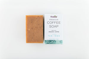 Lemon Tea Tree - Premium Coffee Soap Bar - earth lovin