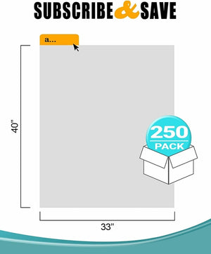 Pack of 250 Clear Polyethylene Trash Bags - earth lovin