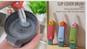 3 In 1 Multifunctional Bottle Cup Lid Cleaning Brush