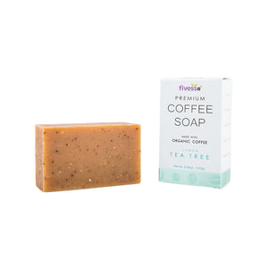 Lemon Tea Tree - Premium Coffee Soap Bar - earth lovin